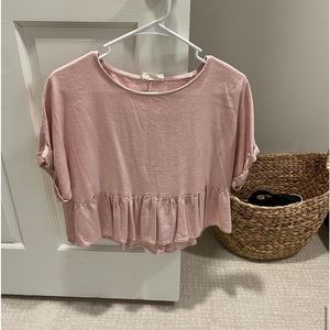 Cute Altard state light pink top